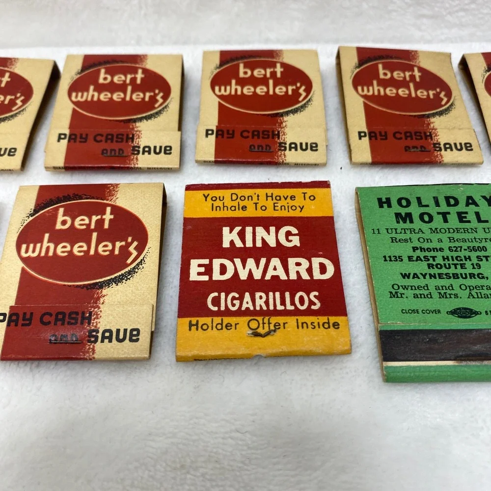 VTG Matchbooks Bert Wheelers Pay Cash and‎ Save Vintage Matchbook Collection Lot